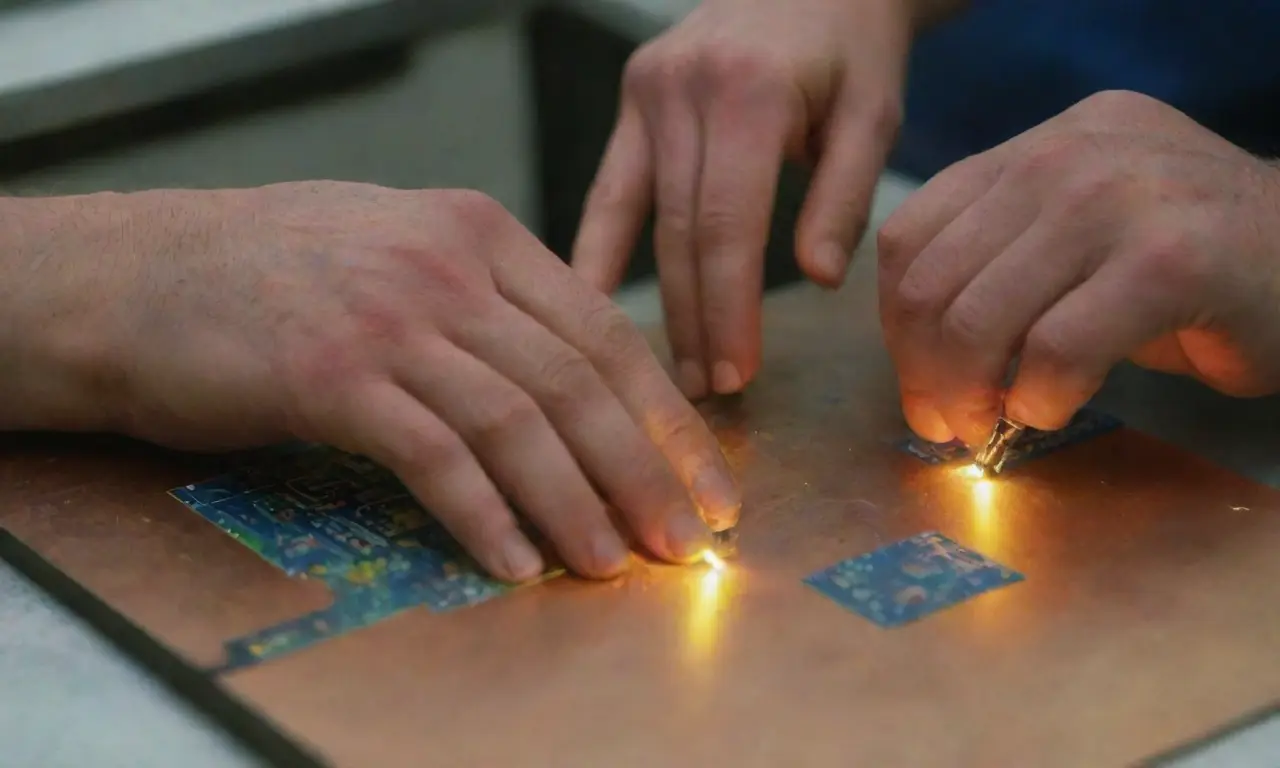 La soldadura ilumina con arte y precisión