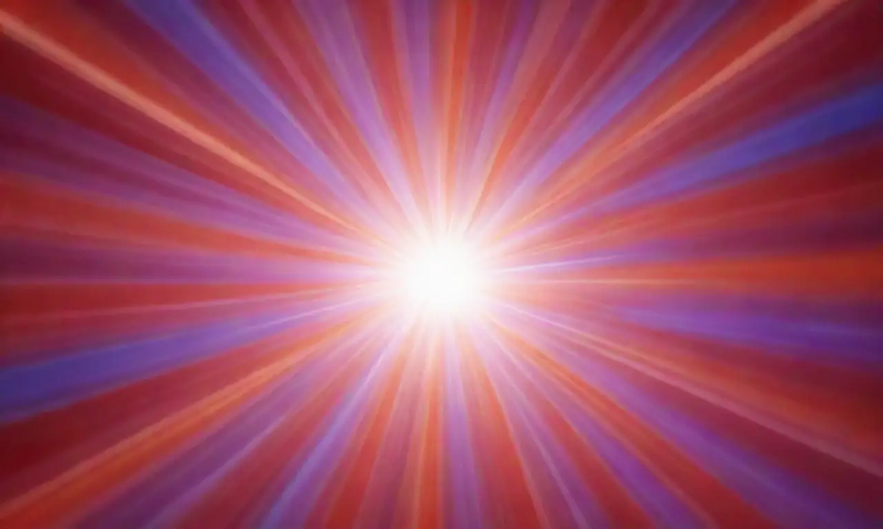 La pantalla está llena de colores y formas