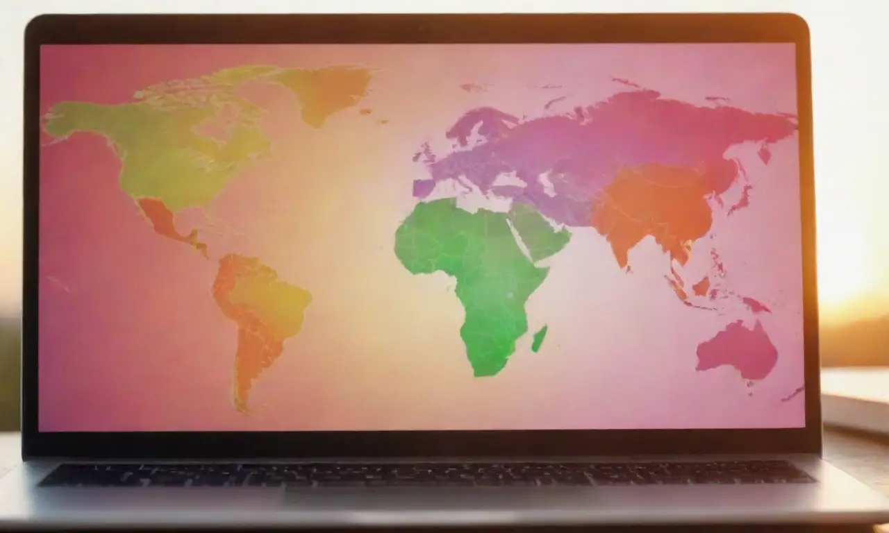 El mapa del mundo se fusiona con la trayectoria profesional