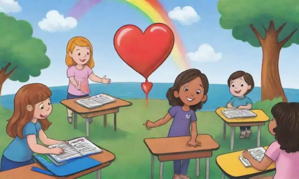 La educación de valores brilla en un mundo colorido