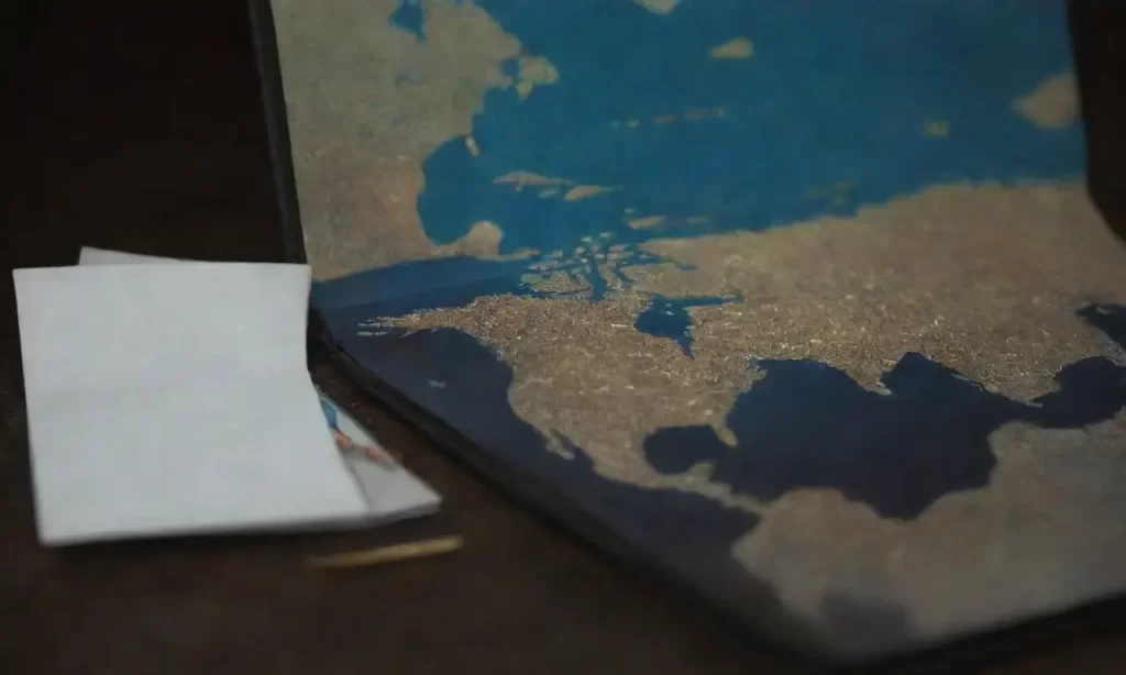 Un mundo ilustrado en papeles y documentos