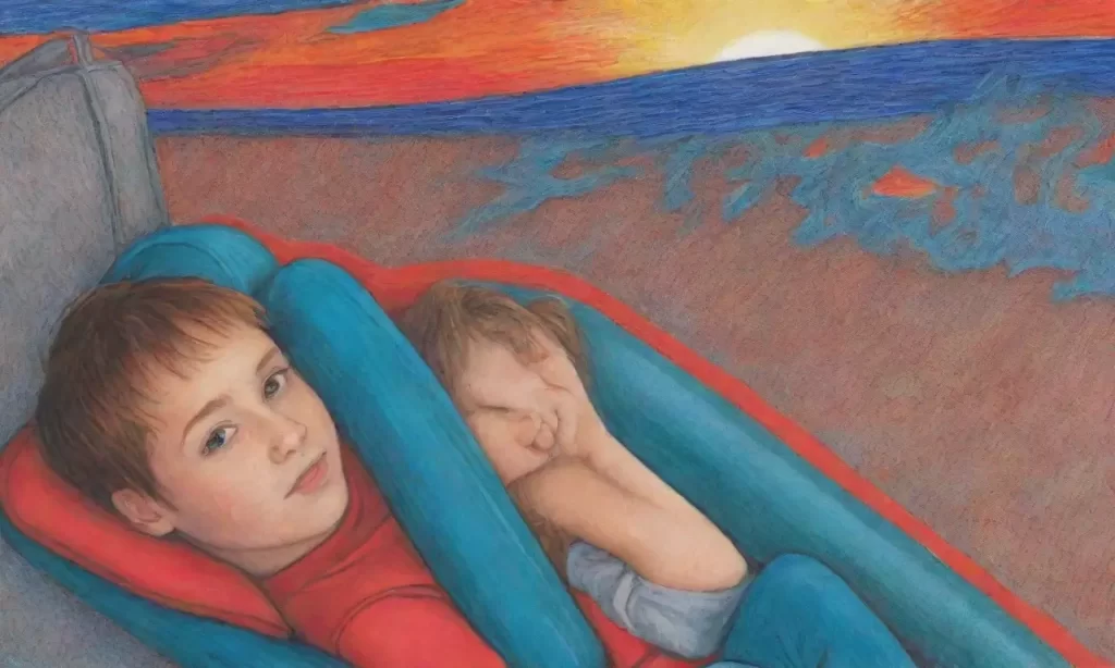La gráfica lumínica y dinámica contrasta con una quietud juvenil y la promesa de aprendizaje