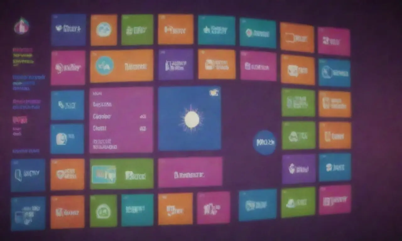 Un diseño vibrante con gráficos y datos de colores en un sol radiante