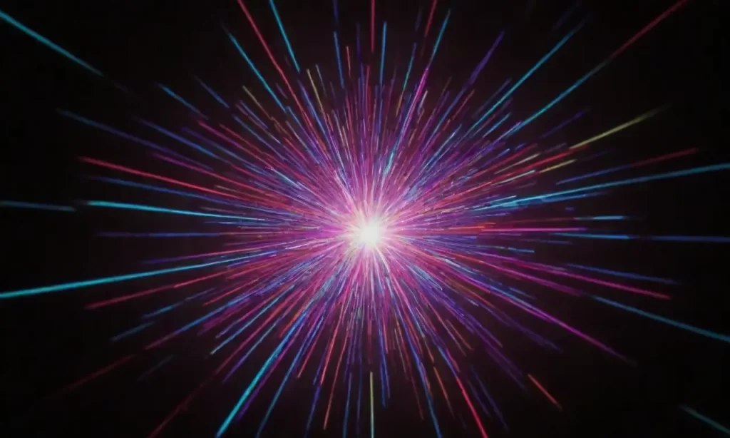 Un neón digital vibrante expande en la pantalla
