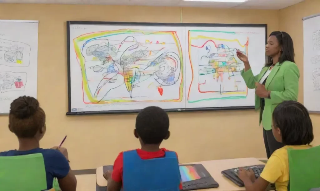 La clase está llena de aprendizaje y dinámica color