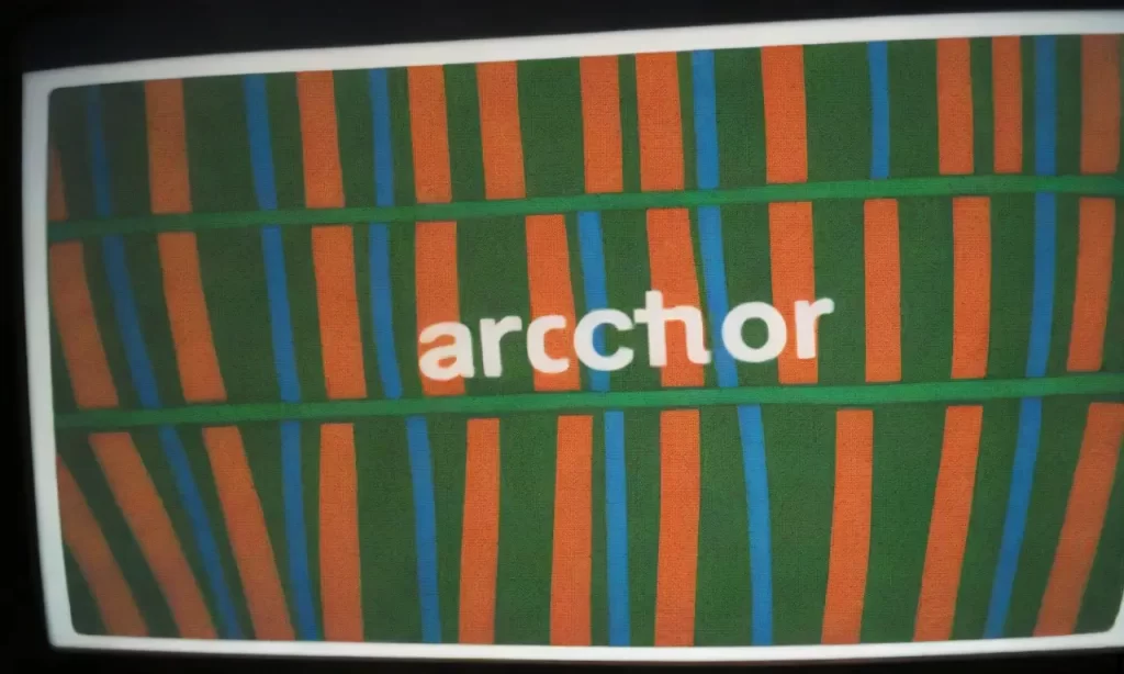 Una pantalla con un gráfico de colores vibrantes