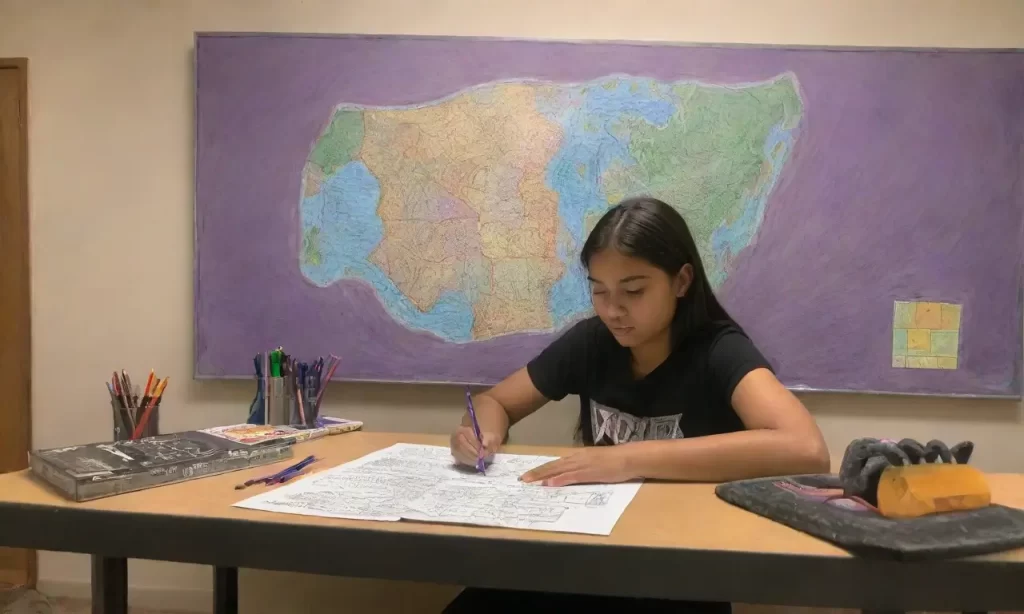 La luz ilumina a estudiantes soñadores en un escenario de aprendizaje vibrante