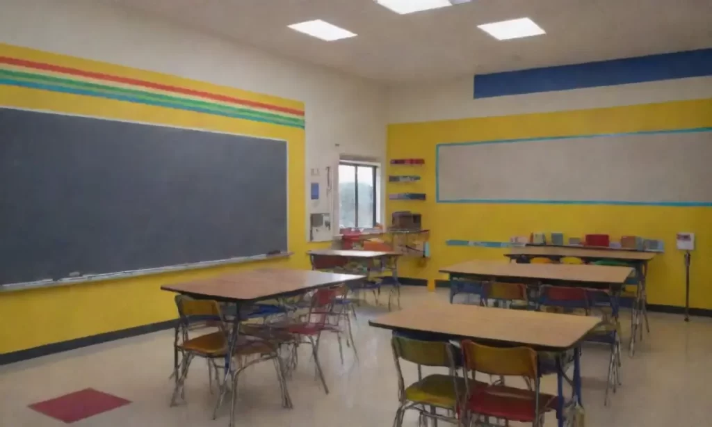 La clase brillan con colores vibrantes
