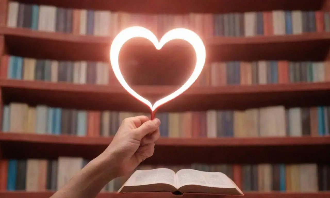 Llenen de datos, los libros digitales se iluminan con calor y rojo