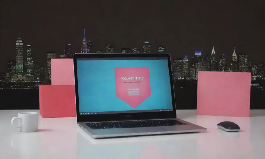 Un diseño moderno presenta un CV digital en una pantalla de computadora