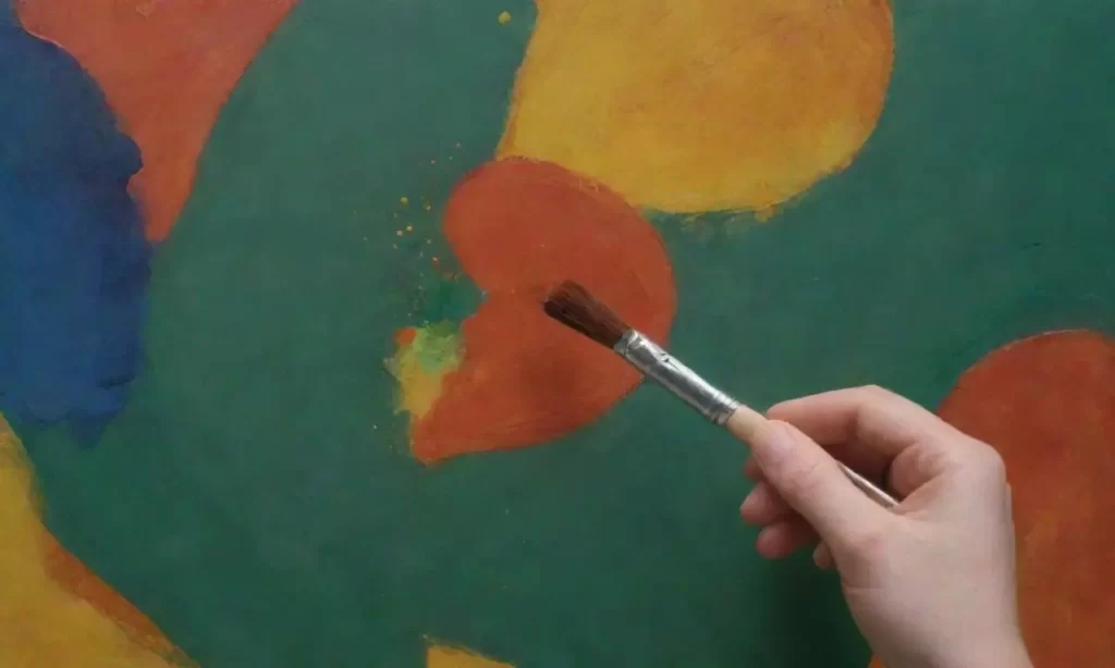 Un corazón rojo pulsante en una obra de arte musical
