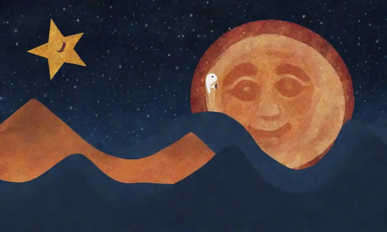 Un enigma envuelto en estrellas y un sol dorado ilumina la escena