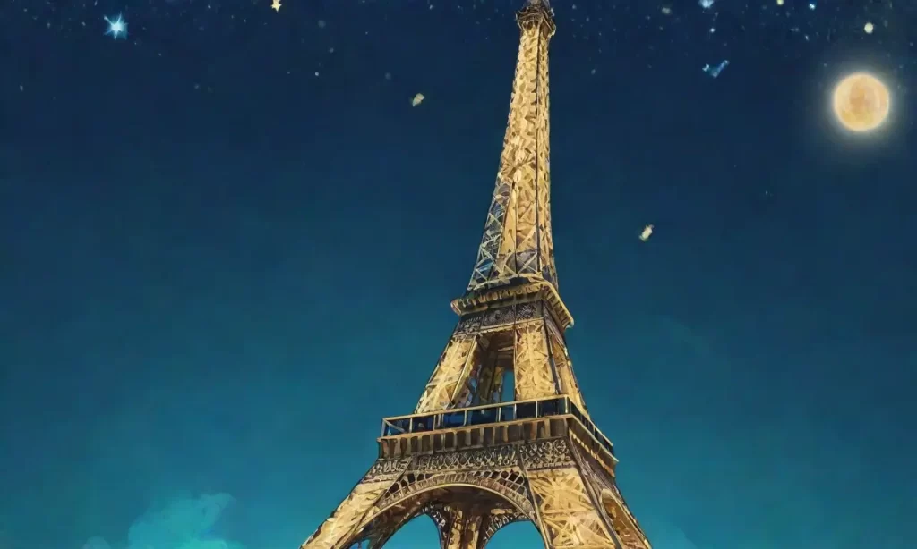 Una vista en 3D de oportunidades de beca con detalles del cielo nocturno