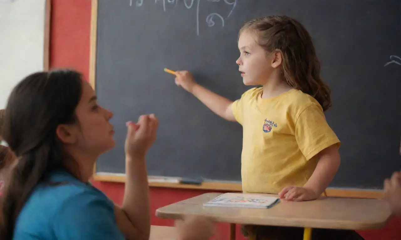 Los niños aprenden con luz y sueños. (The children learn with light and dreams.)