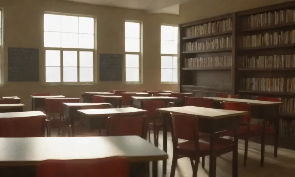 El tablero de pizarra con luz blanca refleja la concentración de los estudiantes