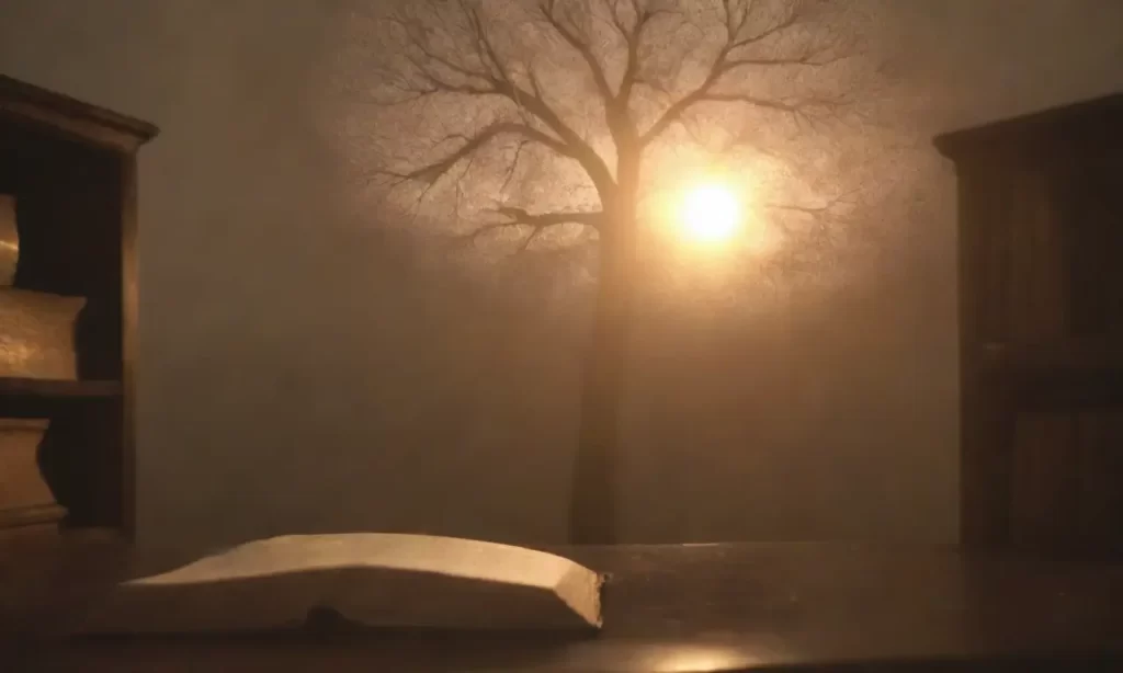 La luz del atardecer plasmó preguntas sobre un cuaderno con hojas de papel flotan