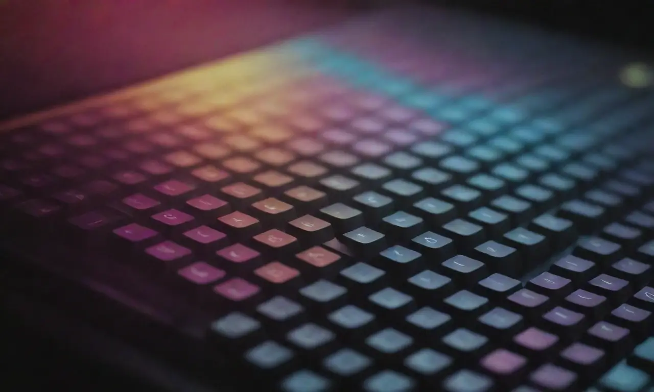 La tecnología se funde con colores vibrantes en una danza de iconos