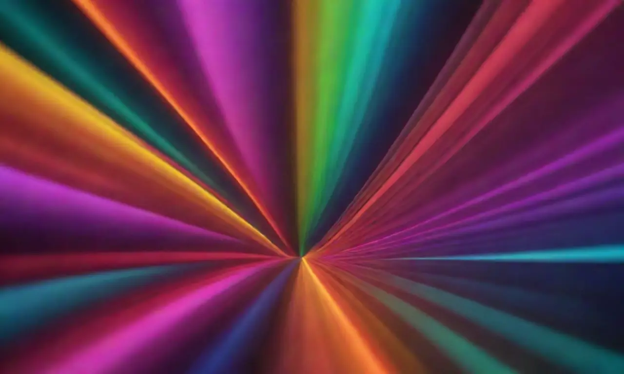 Las formas abstractas se entrelazan con colores holográficos y patrones geométricos