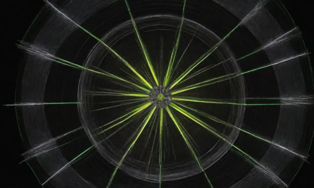 La tecnología y la abstracción dominan una imagen compleja