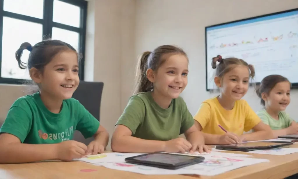 Niños aprenden programación con entusiasmo