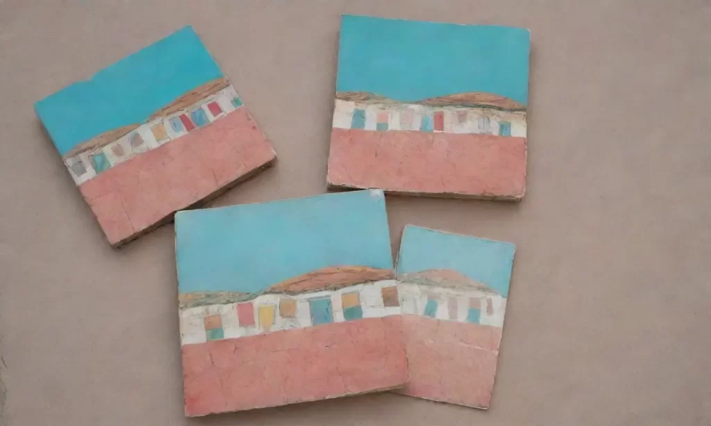 Ladrillos rojos y azules