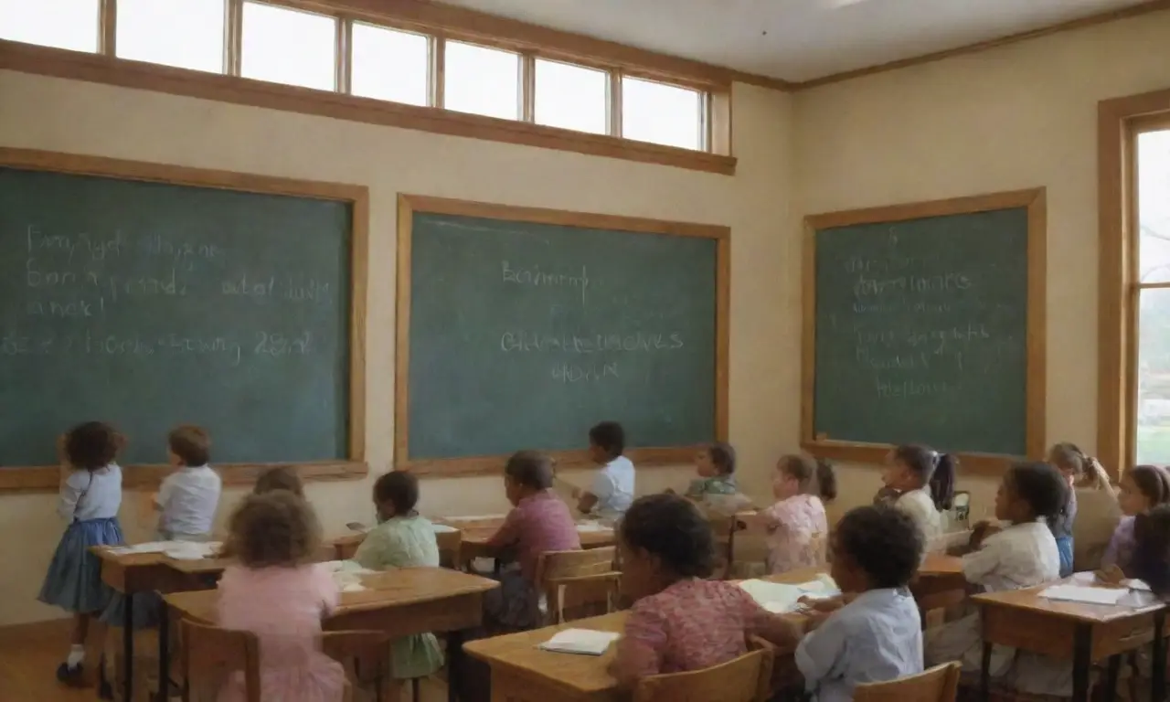 Los niños aprenden con asombro en el aula