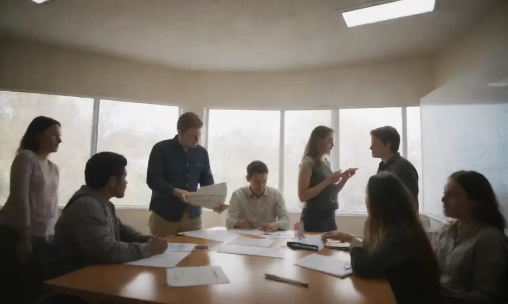 Estudiantes colaboran bajo luz solar mientras exploran datos