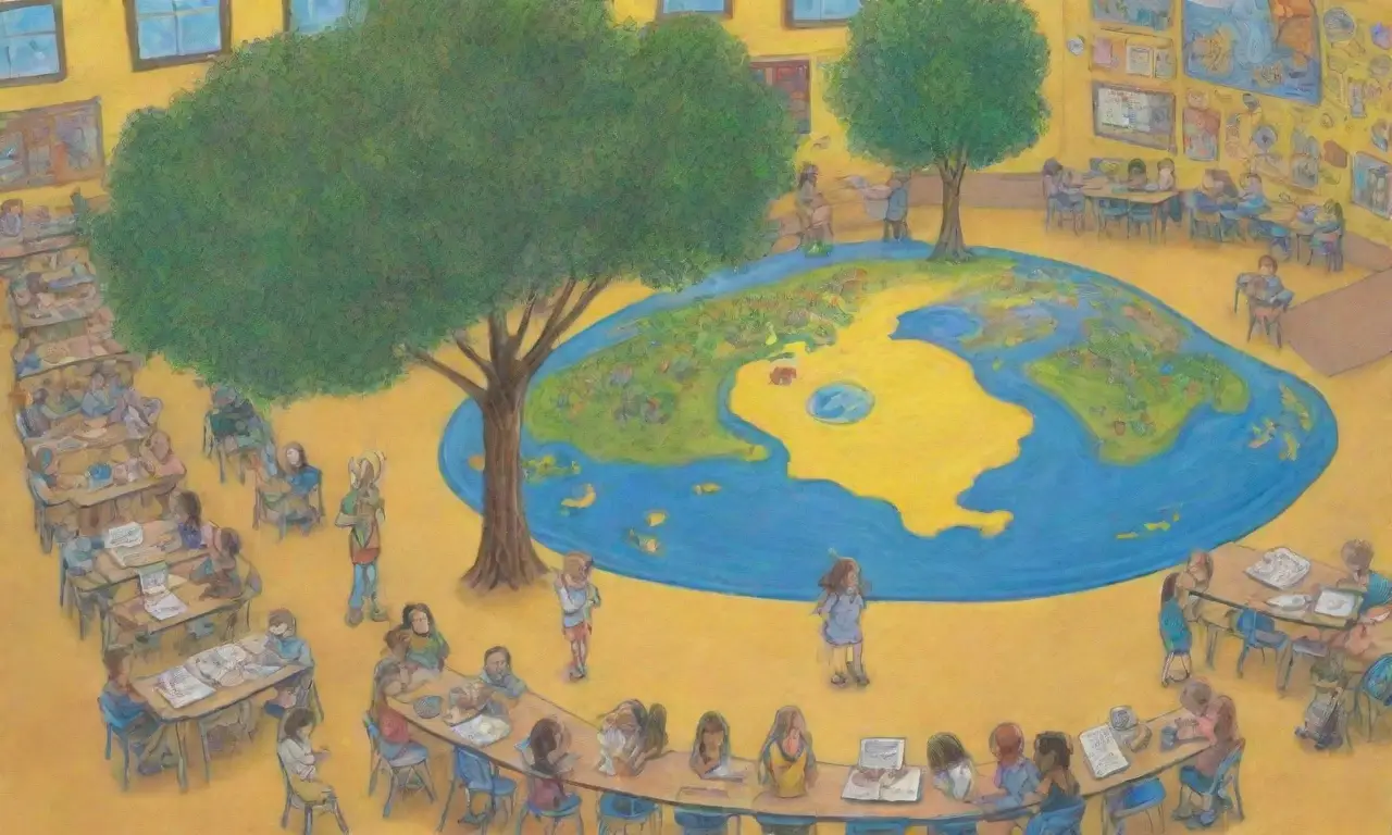 Un mundo de aprendizaje brilla bajo el sol. ☀️