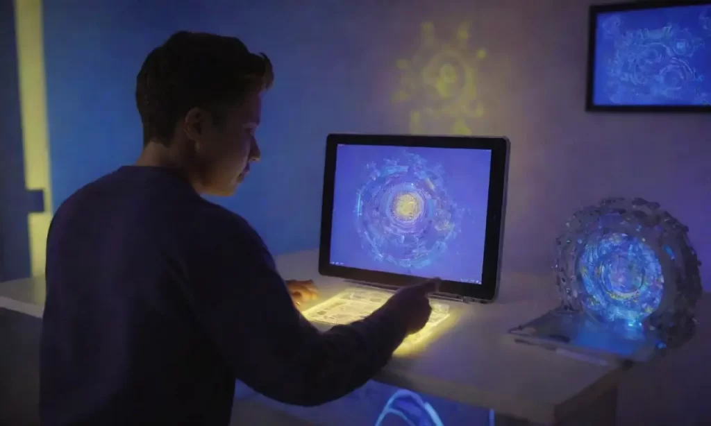 Un estudiante crea obras de arte con un diseño digital