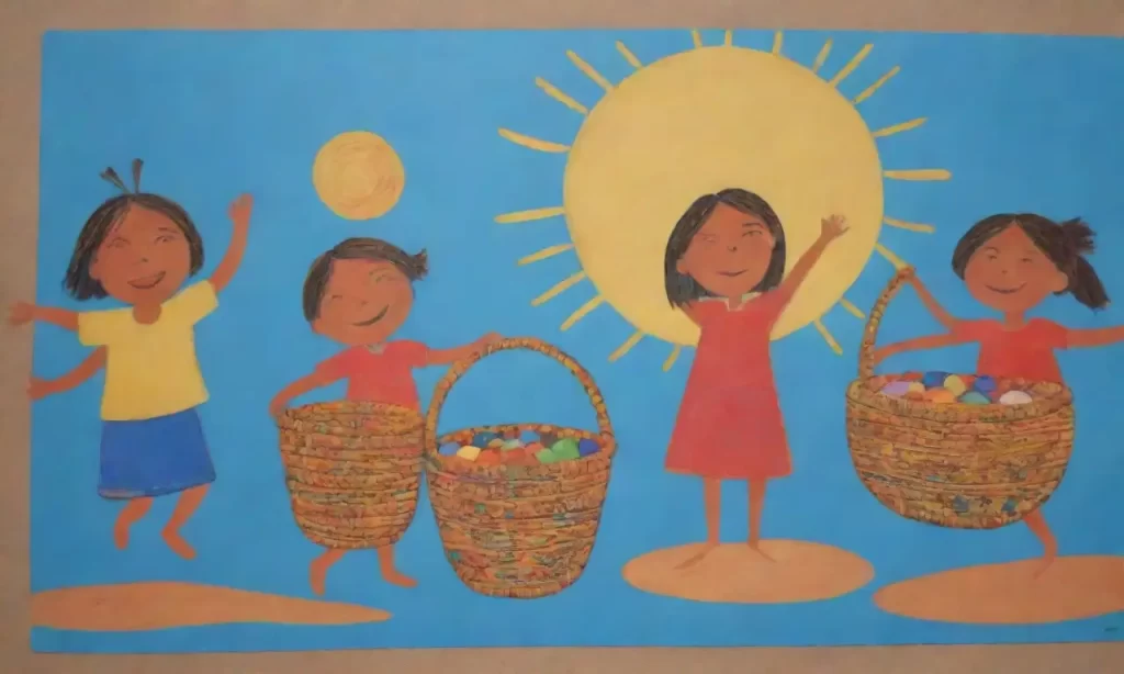 El arte vibrante de la infancia florece en colores