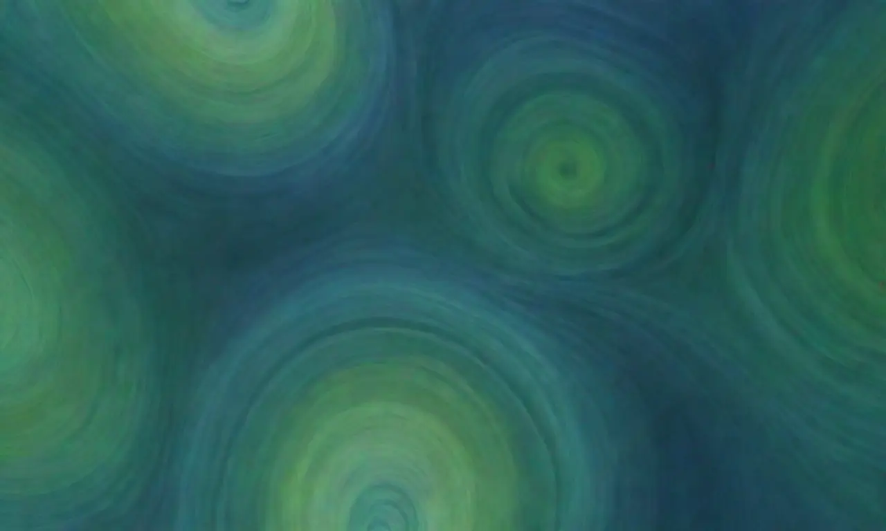 Diseños abstractos con azul y verde; patrones geométricos que se entrelazan y desinician