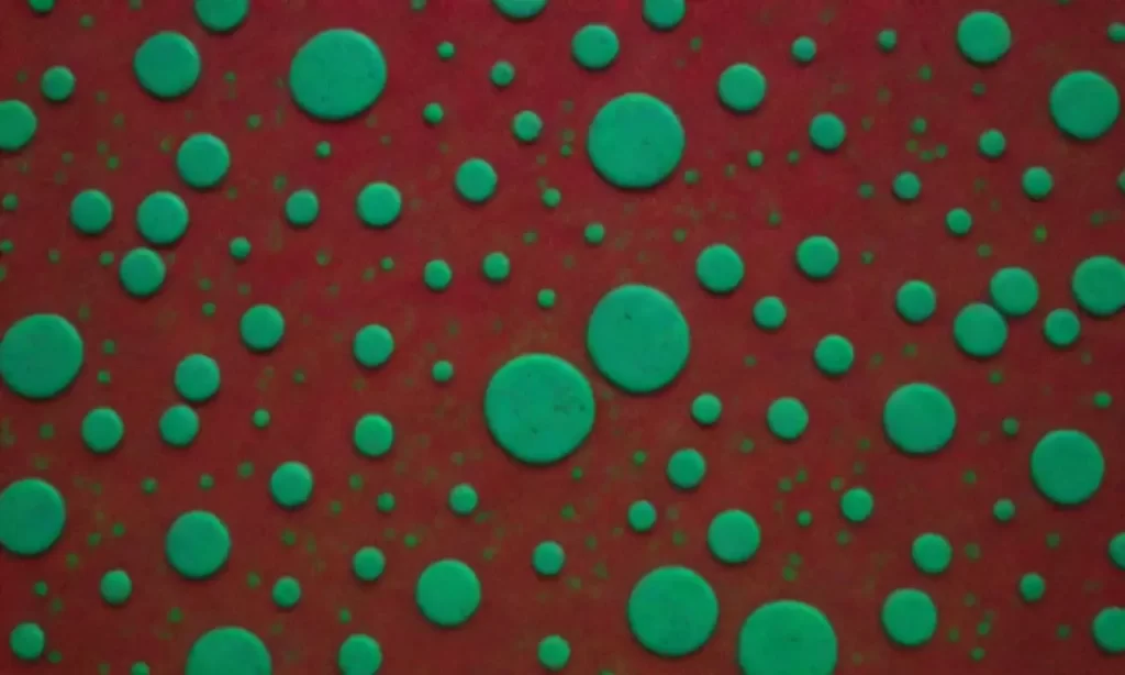 Colores vibrantes se entretejen con neon verde