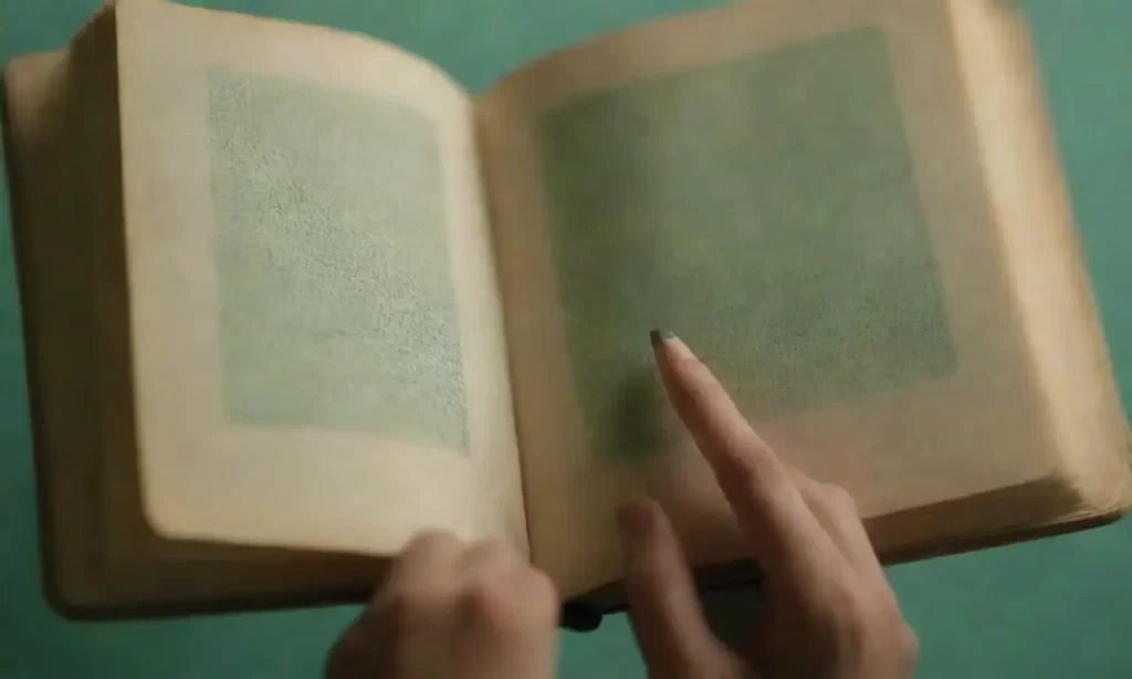 Líneas de naranja borradas bailan sobre un fondo azul añil mientras las manos y los lápices se deslizan lento sobre el papel antiguo