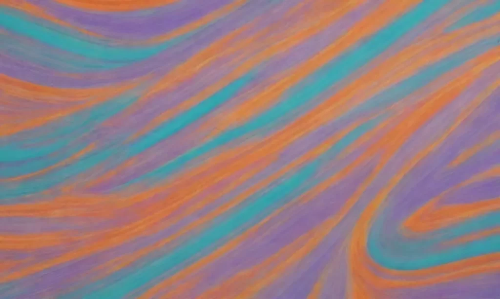 La imagen muestra un caos de colores digitales y patrones abstractos