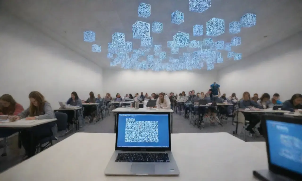 Estudiantes preocupados se sumergen en la luz del aprendizaje