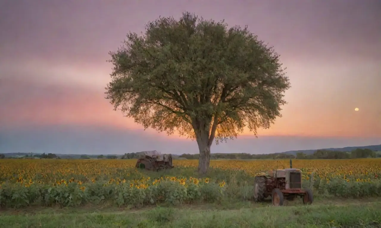 La vida rural es bella y natural. This translates to Rural life is beautiful and natural. It captures the essence of your description while being concise