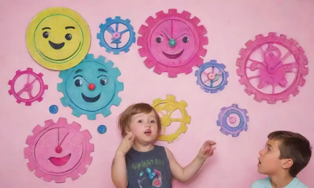 Los niños exploran con entusiasmo las ilustraciones y modelos