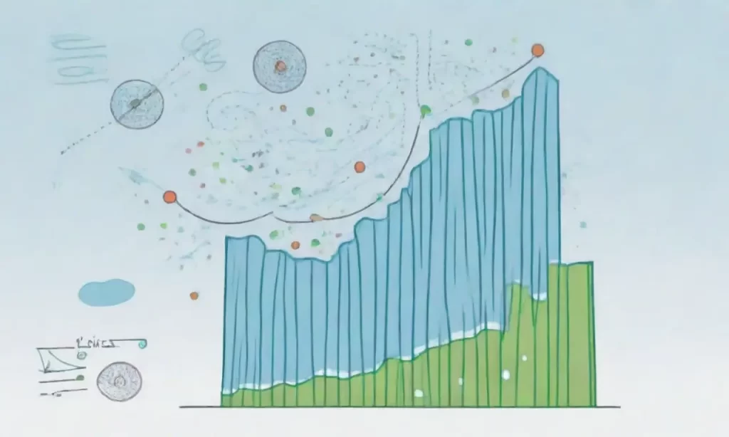 ¿Un gráfico de gráficos y diagramas con datos que explotan en un azul pastel? ✨