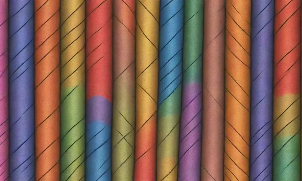 Un arcoíris de patrones tejidos brilla