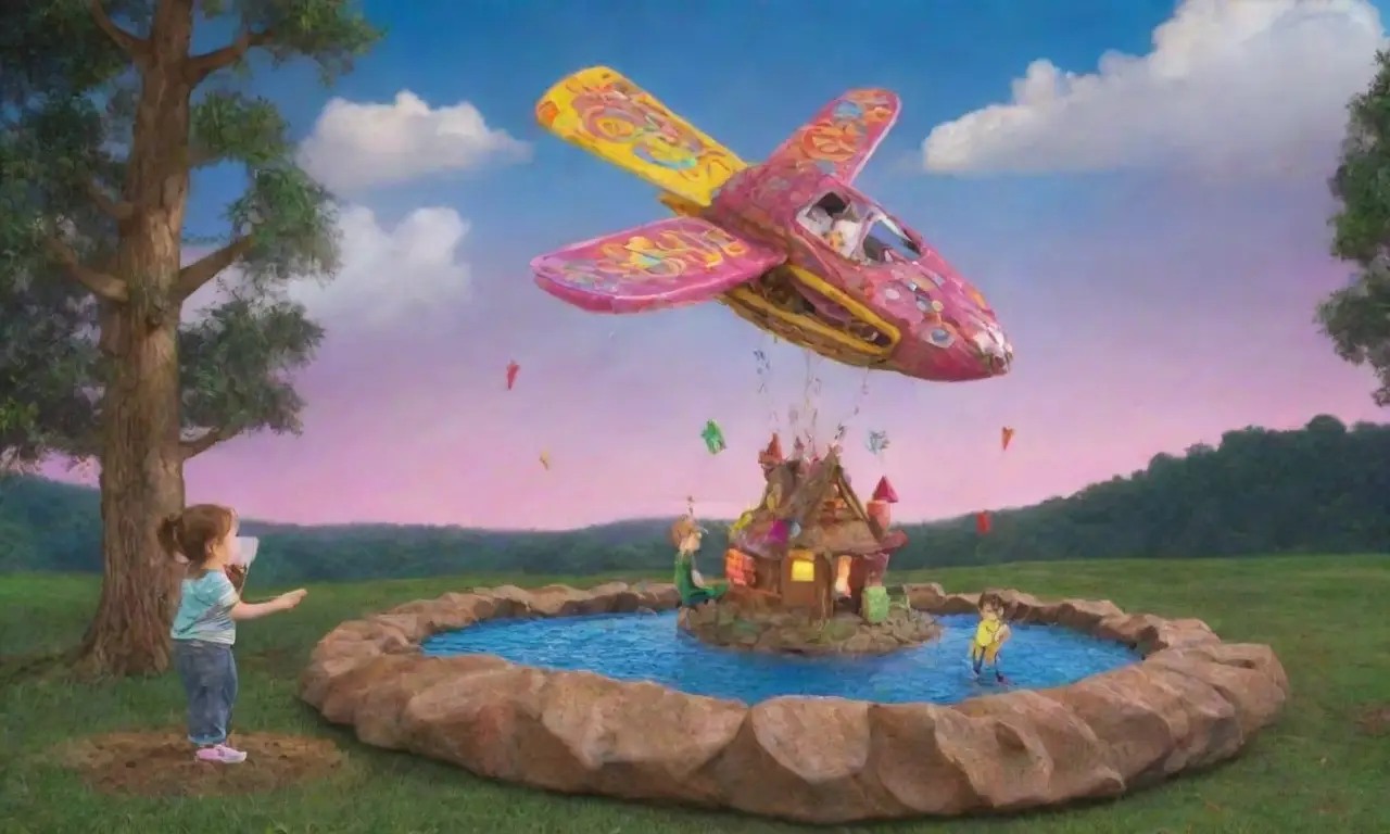 En un paisaje natural, la magia de la infancia brilla