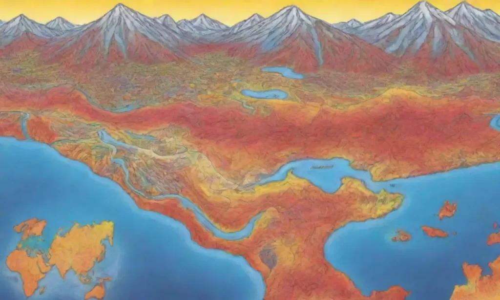 Un mapa del mundo gira