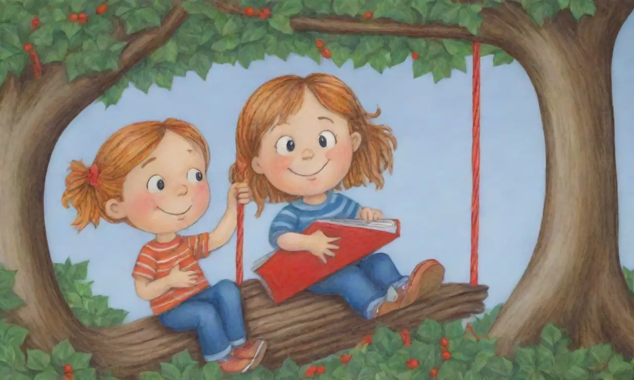 Detalles de niños y la luz se reflejan en el dibujo. (Details of children and light reflect in the drawing.)