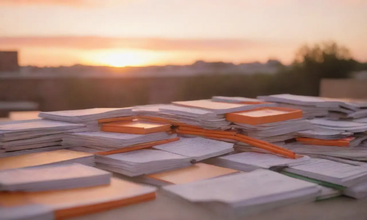 El atardecer naranja envuelve el campus