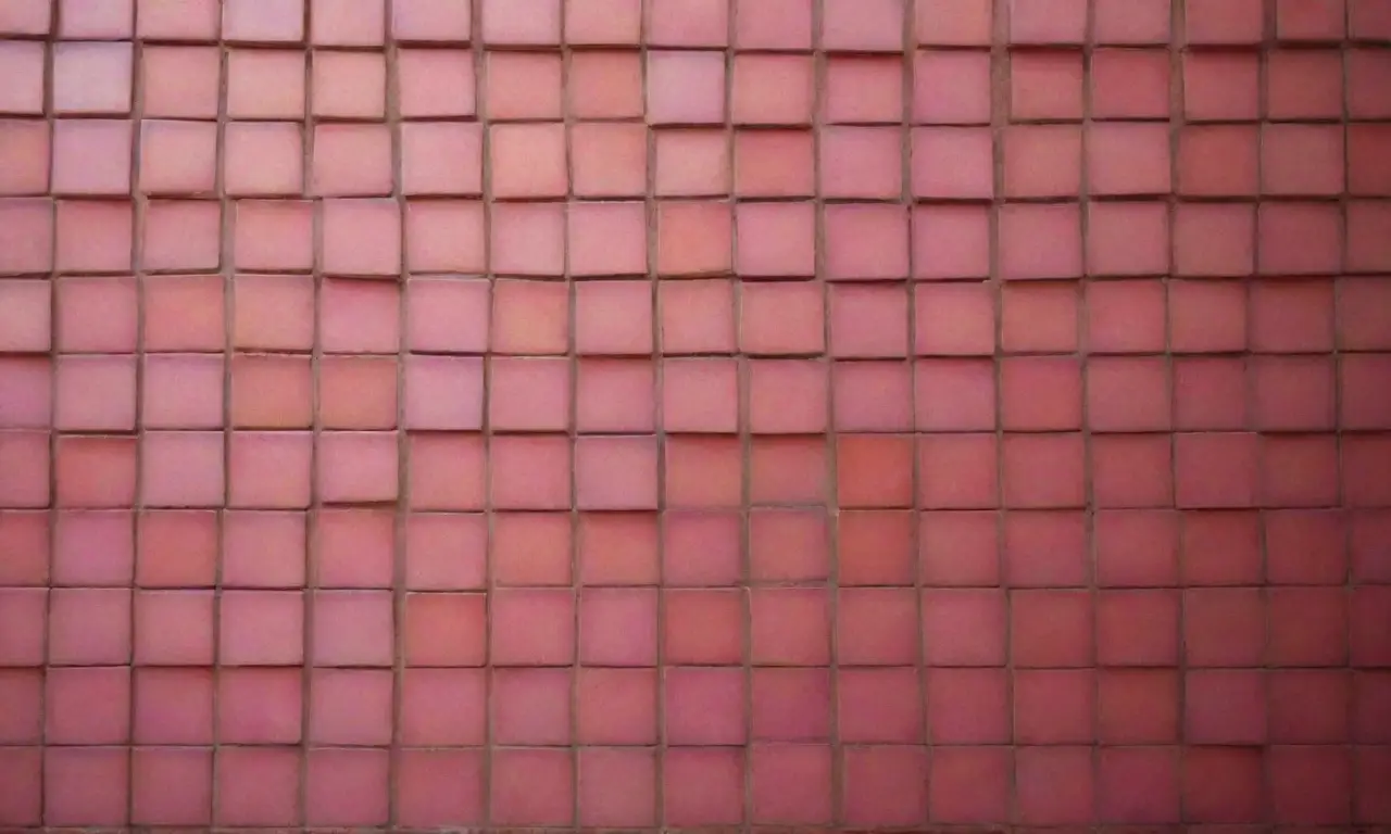 Sutiles azulejos brillan en patrones de colores