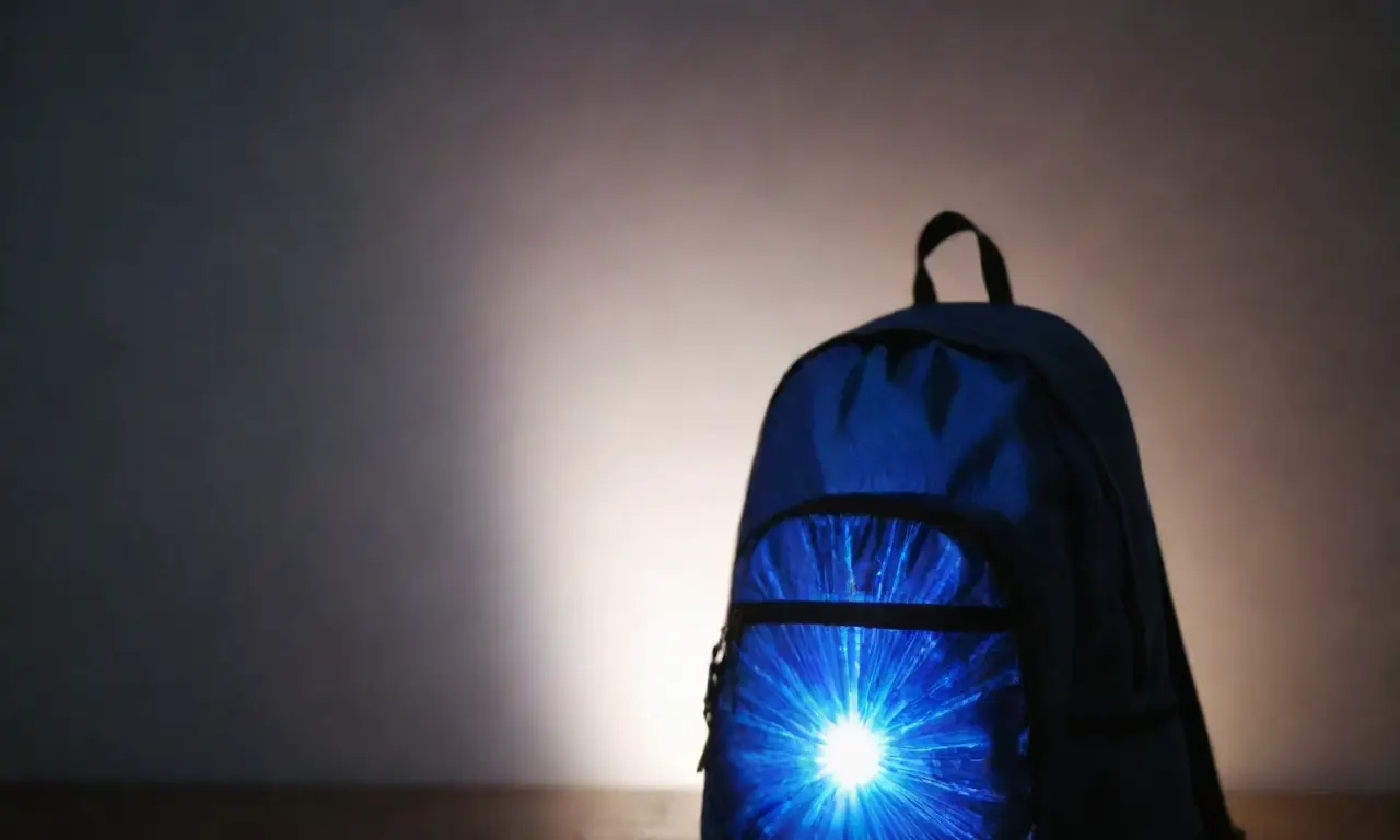 La escuela es un lienzo tecnológico en la luz futurista