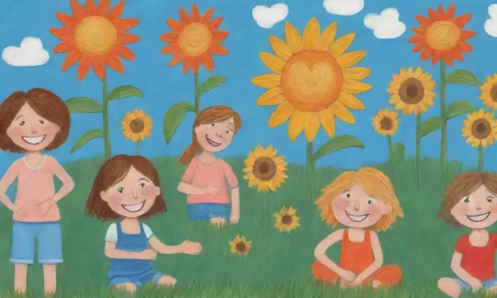 Los niños pintan con entusiasmo
