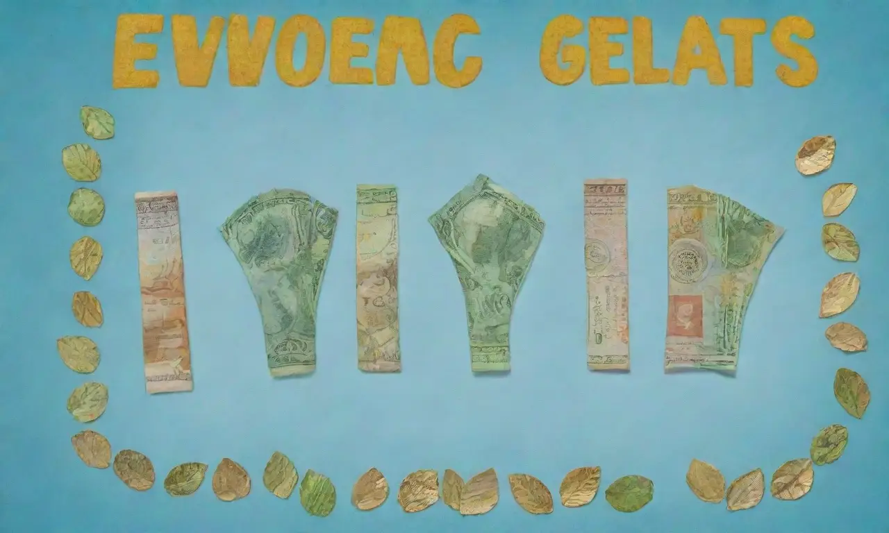 El aprendizaje financiero se muestra mediante una imagen de moneda y hojas doradas