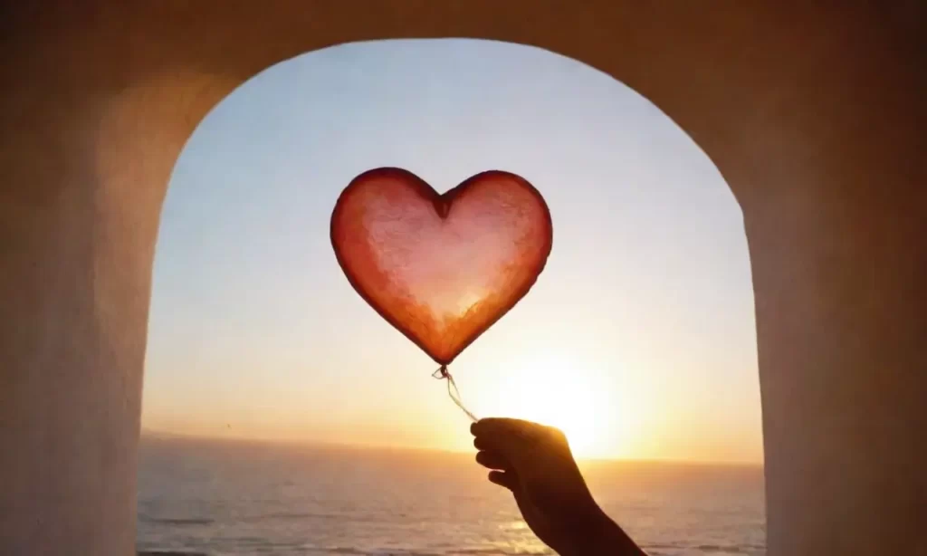 La danza de la vida se celebra con un corazón gigante