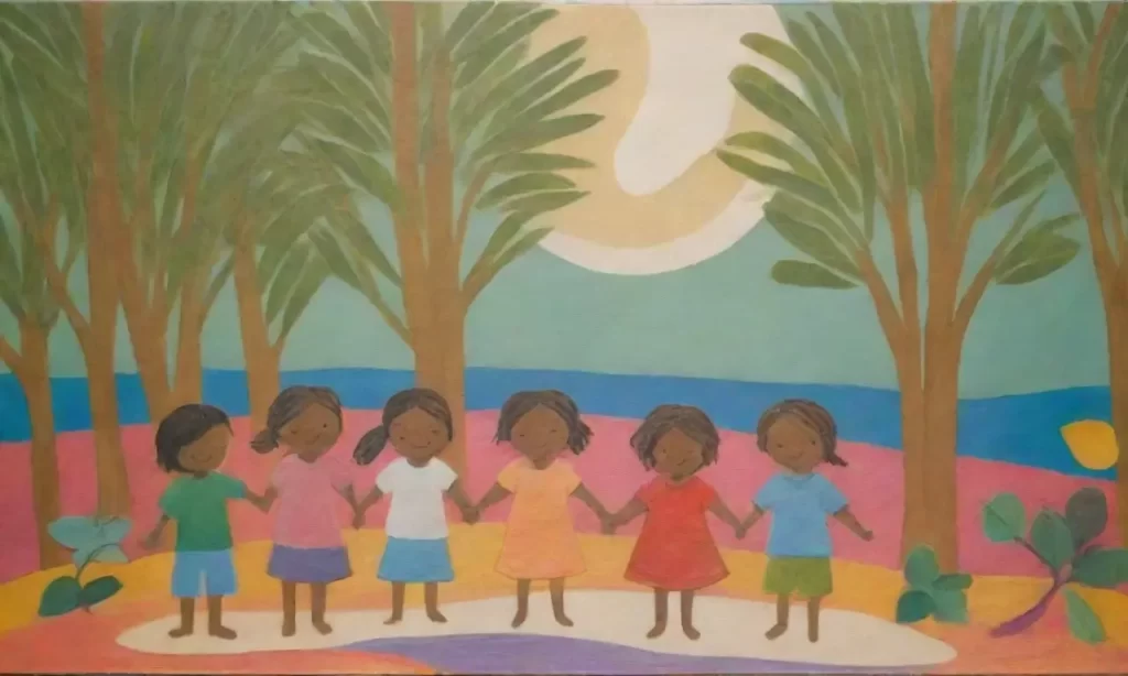 México con colores y niños felices