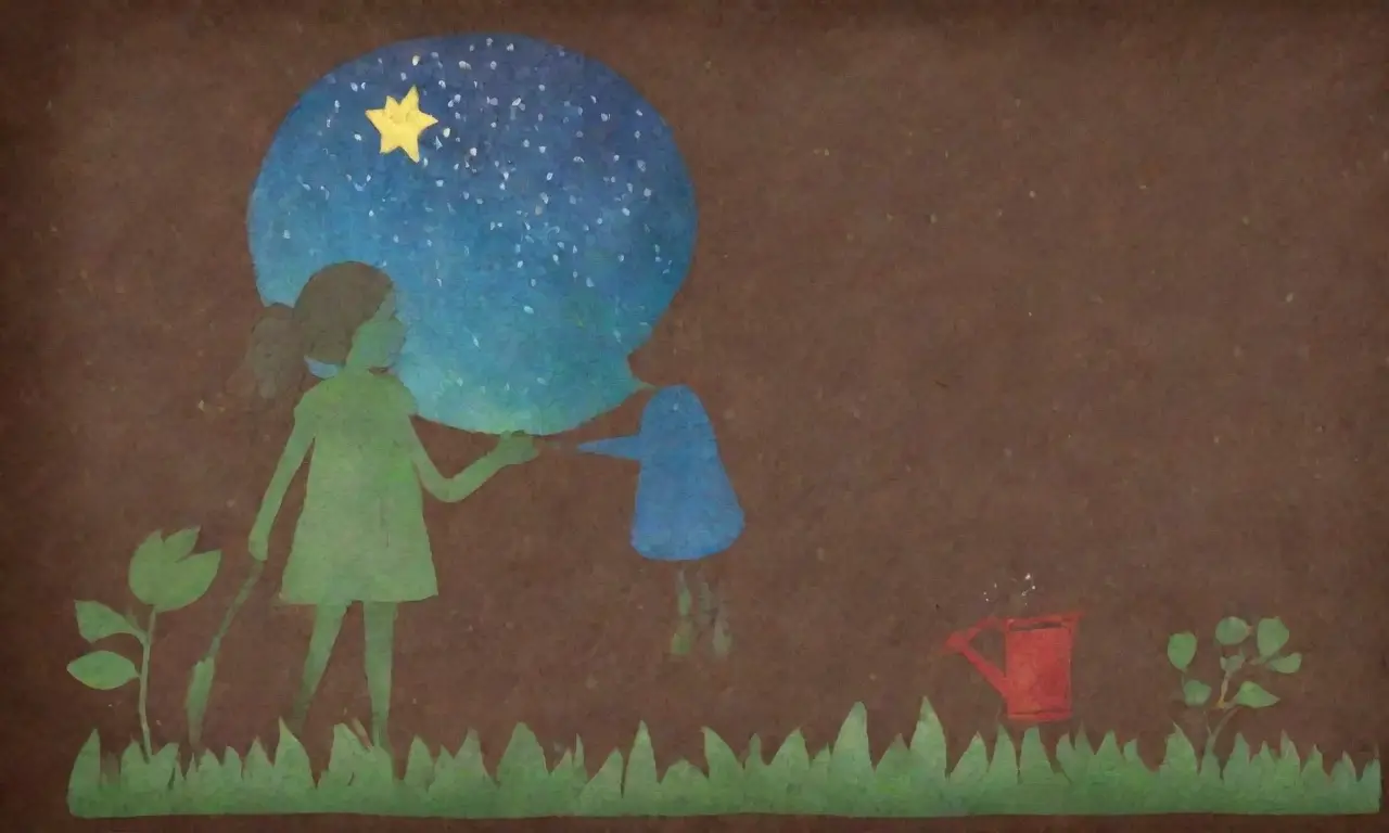 Un niño dibuja un sendero al amanecer. (A child draws a trail at dawn.) **Explanations:*** The passage is long and the sentence has to be very small, one word. * **Un niño dibuja...** means A child draws.... Let me know if you have any other sentences youd like to turn into more concise Spanish sentences!